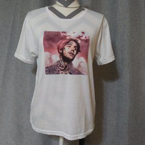 Lil' Peep White Short Sleeved Tee Shirt